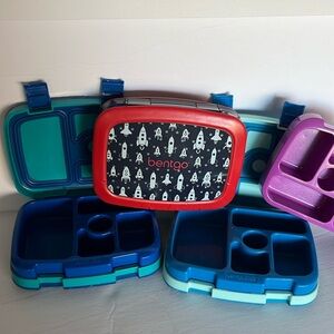 Set of 3 Bento Meal Boxes with extra tray